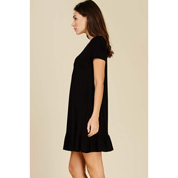 Women's Bottom Ruffle Dress - Picture 4 of 4